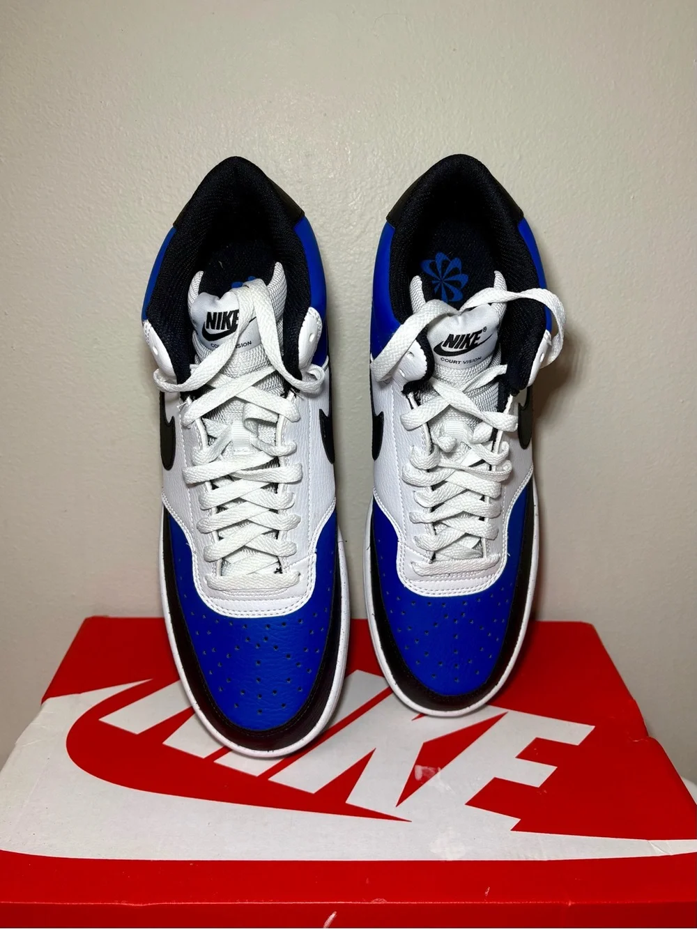 Brand New Nike Court Vision Mid Game Royal size 10.5